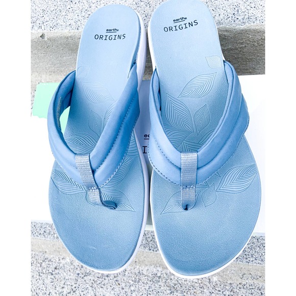 Earth Origins Comfort Thong Sandals - Light Blue - Modern Wellness Fashion - Picture 5 of 5